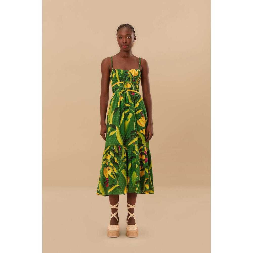 Green Banana Aquarela Midi Dress